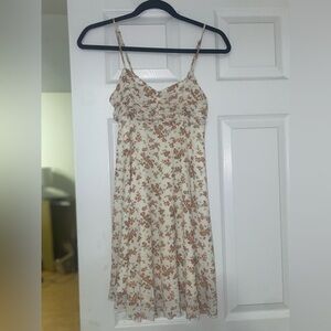 Marshalls Cream and Brown Sleeveless Sundress